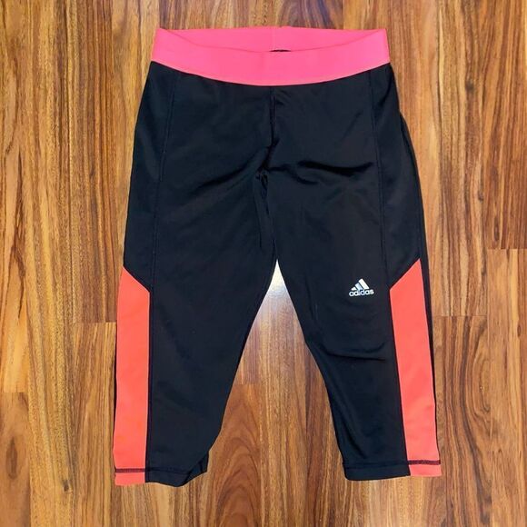 Adidas Capri Length ClimaLite Compression Leggings Womens Size Medium - Picture 1 of 7
